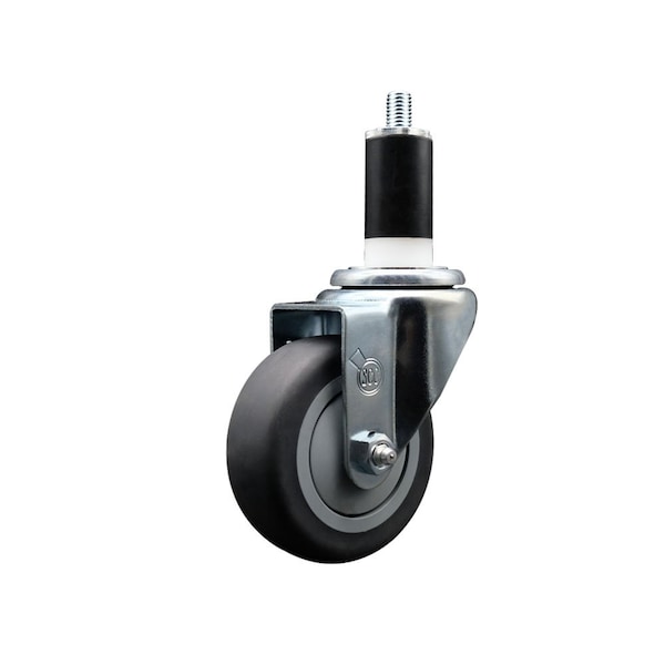 3.5'' Thermoplastic Rubber Wheel Swivel 1-3/8'' Expanding Stem Caster